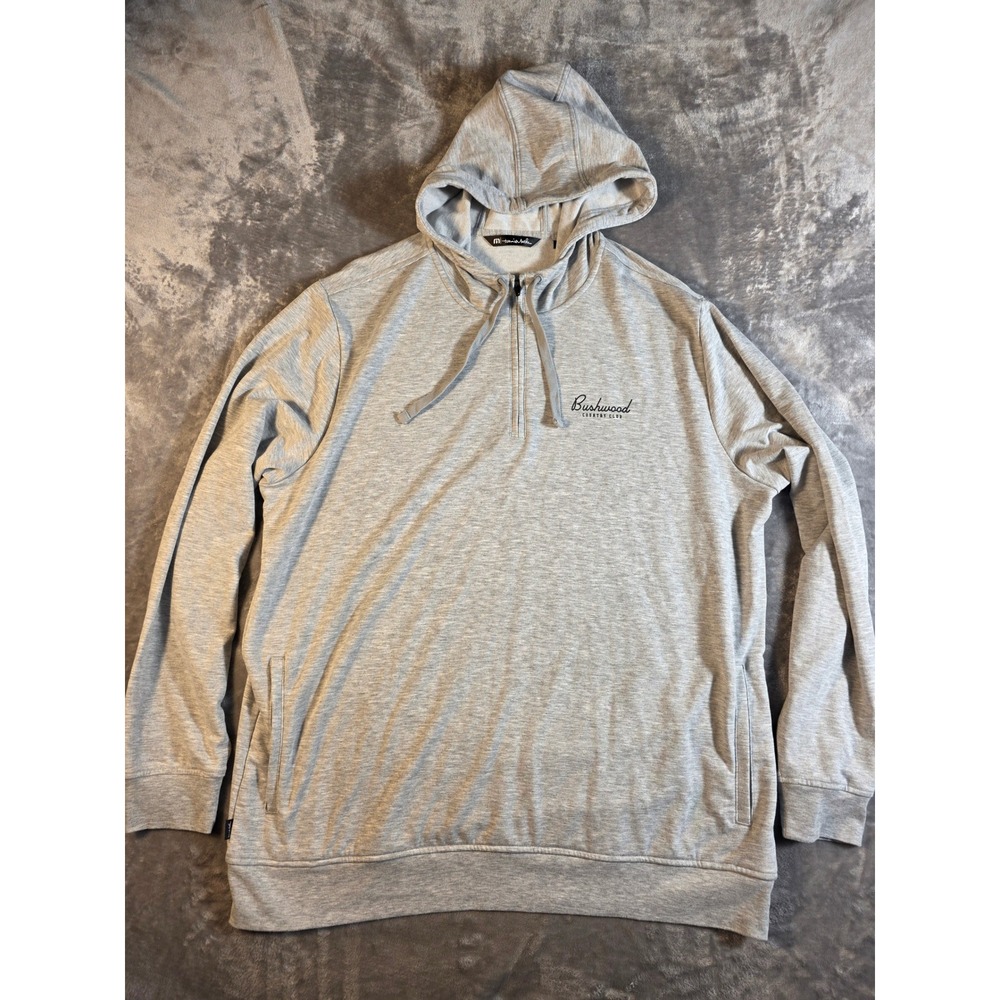 Travis Mathew Hoodie Men XXL‎ Bushwood Country Club 1/4 Zip Pullover w/Pockets